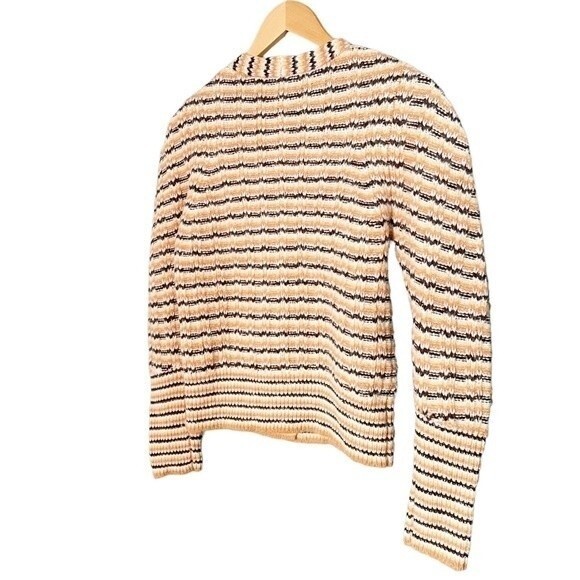 NWT A.L.C. Sweater Rebekah Cardigan Cashew Multi Stripe Button Front Size XS NEW - Picture 6 of 14